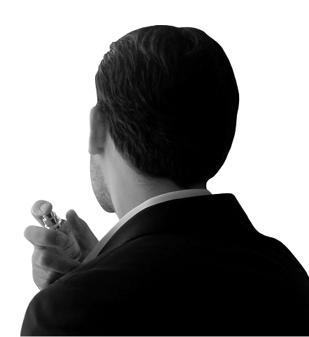 Person mit Parfum